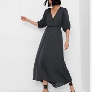GAP cut out blouson maxi dress NWOT